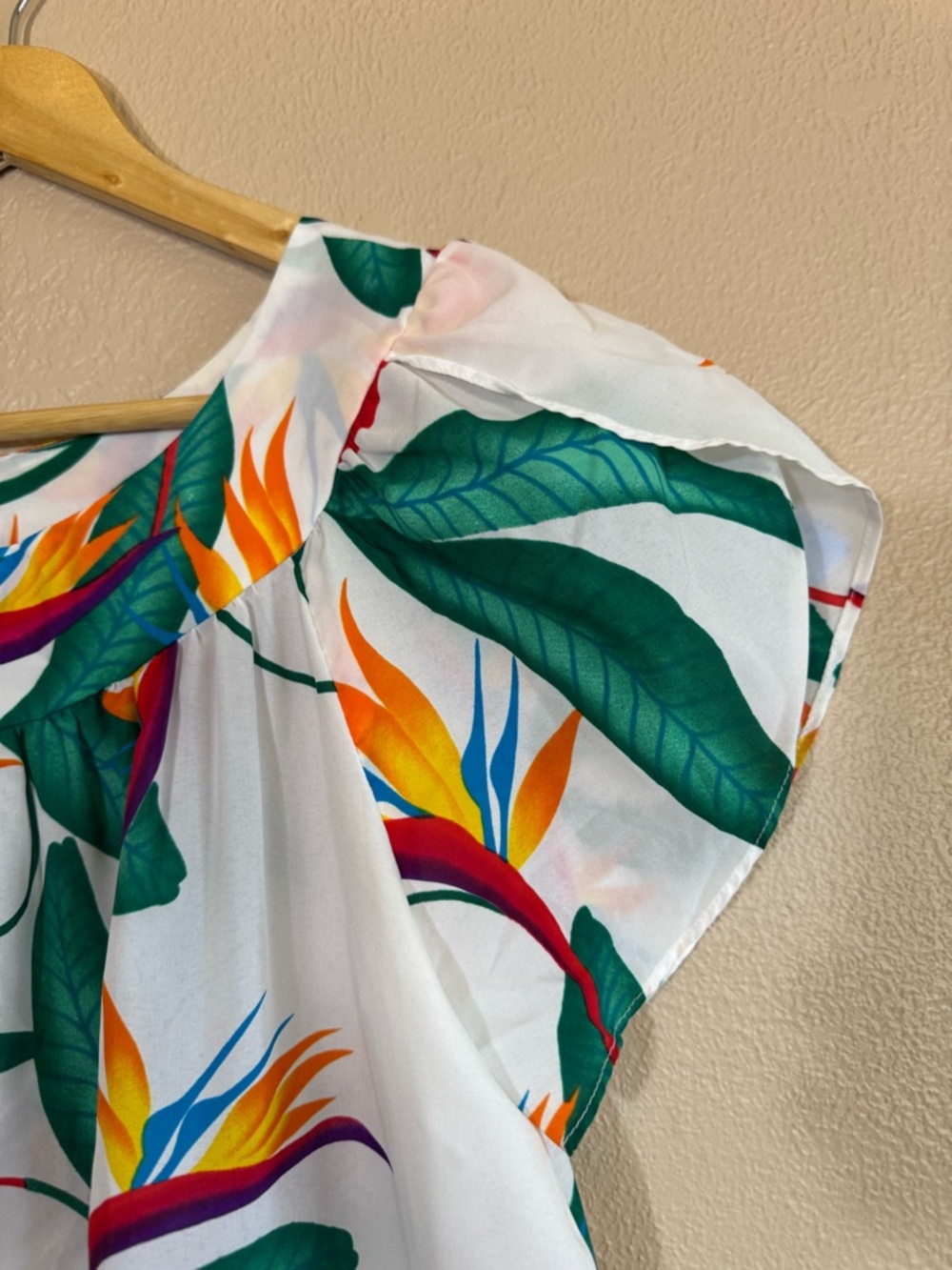 Hilo Hattie Vintage 70s/80s White Bird of Paradise Hawaiian Midi Dress| Size M - Picture 6 of 13